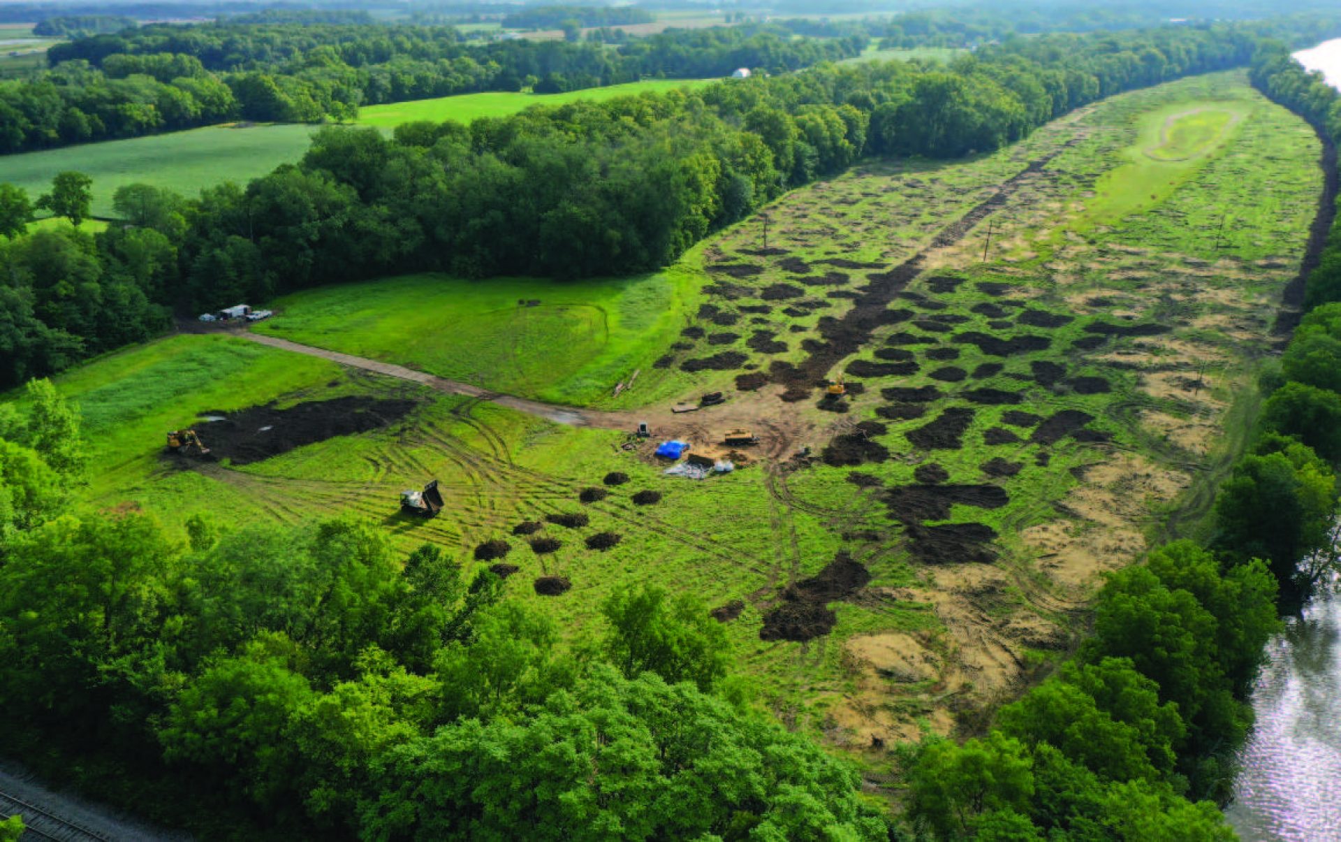 New small pools that will improve fish and wildlife habitat